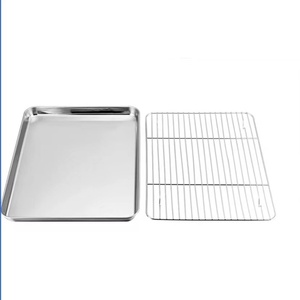 Hỗ trợ tùy chỉnh cấp thực phẩm khay nướng làm mát giá thoát nước giá BBQ lưới khay nướng phụ kiện - Product Image 2