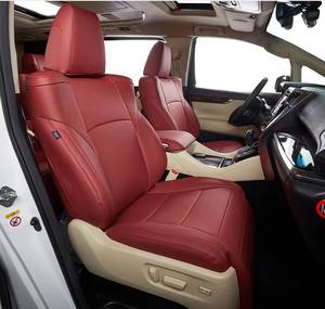 Op maat gemaakte <span class=keywords><strong>Toyota</strong></span> Alphard auto-accessoires: zitbeschermers voor 3 rijen, 6, 7 of 8 zitplaatsen, luxe kunstleder, op maat gemaakt, complete set - Product Image 2