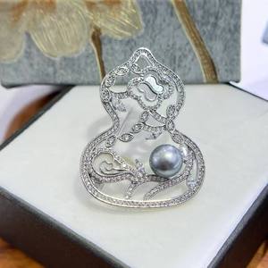 Broche de Perlas Aurora de Doble Marca Fulu, Estilo Chino, de Alta Gama, Exquisito y Lujoso para Mujer, Accesorio para el Pecho - Product Image 3