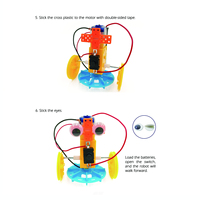 Kit Robot Pesawat DIY untuk Anak-Anak, Mainan Sains Teknik Elektrik Plastik Kartun yang Dapat Disesuaikan, Mainan STEM Edukatif dengan Remote Control