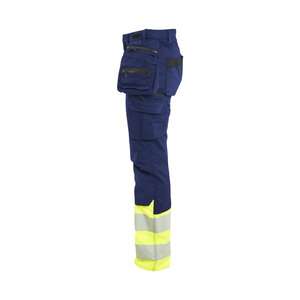 BLAKLADER - 703011498933D24 Pantalon haute visibilité femme stretch Bleu marine/jaune-EAN 7330509958186 HI-VIS WORKWEAR - Product Image 4