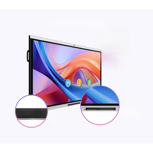 กระดานไวท์บอร์ดแบบอินเทอร์แอคทีฟ Hiseeview พร้อมหน้าจอสัมผัส LED ขนาด 75 นิ้ว ความละเอียด 4K ระบบจัดการไฟล์ ระบบโหวต และเครื่องมือจับเวลาสำหรับการสอน - Product Image 3