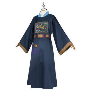 Disfraz de Cosplay del Uniforme Oficial de Ren Shi de Starry Garden, Color Azul Oscuro, para Hombre, Traje para Actuación en Escenario de Anime - Product Image 3