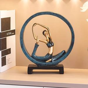 Figura de Resina de Mujer Bailando Yoga, Diseño Minimalista, Decoración para el Hogar, para Dormitorio, Sala de Estar, Entrada, Regalos de Cumpleaños/Boda - Product Image 5