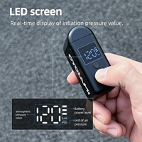 Pompe électrique portable A2Mini 120 PSI haute pression, étanche et légère, personnalisable pour VTT, vélos de route et motos