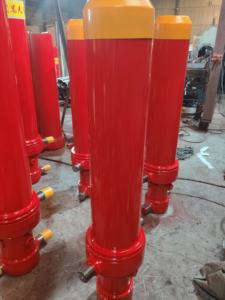 Vérin hydraulique pour camion benne à grand calibre avec sortie à décompression rapide pour améliorer le taux de rotation du matériel - Product Image 2