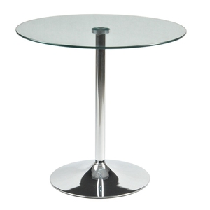 Tavolo da pranzo rotondo moderno in vetro trasparente temperato per mobili da <span class=keywords><strong>cucina</strong></span> del ristorante - Product Image 1