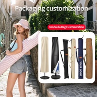 Parasol manuel inversé pour patio 2x2m, parasol géant résistant aux UV, toutes saisons, pour jardin, cadeaux d'affaires, couleur personnalisée