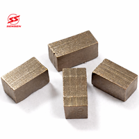 SS-S033 Pièces d'outillage industrielles fouries par l'usine, segments diamantés pour granit 24*13/14*8.6/9.2mm pour lame de scie simple avec surface polie