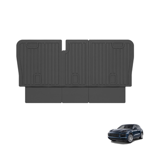 Cubierta protectora de respaldo de asiento de coche antiarañazos de lujo personalizada, alfombrillas de carga para Porsche Cayenne 2020-2025 9YA, accesorios interiores - Product Image 1