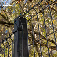 Panneau de clôture 3D à bord roulé, en treillis soudé anti-escalade en acier pour parking