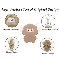 Porte-clés en peluche EN 71, logo personnalisé, jouet en peluche personnalisé, peluches pour promotion, porte-clés en peluche en gros