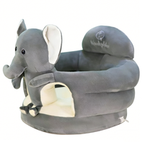 Canapé en peluche personnalisé en forme d'éléphant, chaise en peluche en forme d'éléphant, éléphant en peluche gris, jouet en peluche en forme d'éléphant