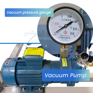 Tanque Misturador Homogeneizador a Vácuo Móvel de Aço Inoxidável 200L com Motor para Produção de Creme, Pasta e Moagem Química para Cuidados com a Pele e Cabelo - Product Image 4