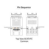 Módulo óptico GIANTECH 1x9 84M Modo único Fibra dual ST TTL Módulo de baja velocidad 20/40/60/80/100KM Módulo transceptor de fibra óptica