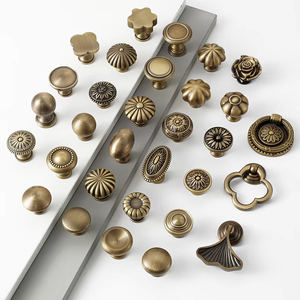 modern t shaped brass cabinet knobs eco friendly durable easy installation for kitchen wardrobe <b>drawer</b> dresser - Product Image 1