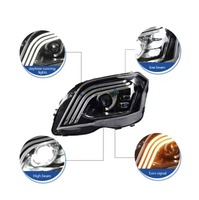 Feux de voiture pour X204, lentille de projecteur de phare, phare dynamique GLK-Class GLK250, phare LED GLK300, feux de jour DRL automobiles