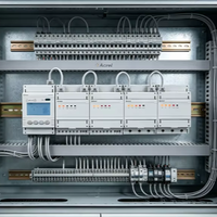 Medidor de Energía Modular Multibucle Acrel ADF400L para Riel DIN, Monofásico/Trifásico, Medición Mixta, RS485 para Submedición en Edificios
