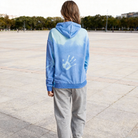 Sweat-shirt à capuche personnalisé, vêtements personnalisés, thermochromique, réactif à la chaleur, changeant de couleur, en coton, ample