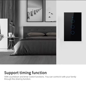 Interruptor de Pared Táctil Inteligente Wi-Fi de 10A Estándar Estadounidense Glomarket para Hogar Inteligente, Compatible con Alexa - Product Image 3