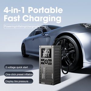 Avviatore di Emergenza con Gonfiatore Pneumatici, Display Digitale, 8000mAh, Doppio Circuito Indipendente, Protezione BMS, Accessori per Veicoli, Strumenti Elettronici - Product Image 3