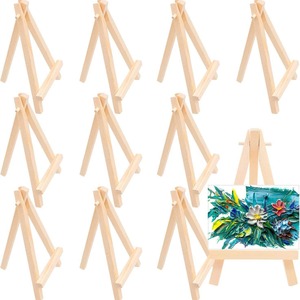 Mini chevalet en bois couleur bois naturel, support de présentation de bureau pour téléphone, cadre photo, œuvre d'art - Product Image 4