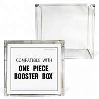 Boîte de présentation en acrylique pour One Piece OP-07 Double Legend, étui de rangement transparent moderne et portable, et boîte de recharge transparente pour boosters