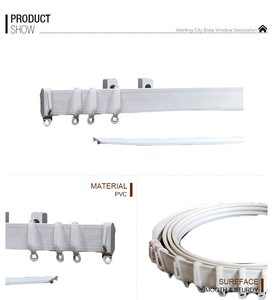 Riel de Cortina de Plástico PP Flexible Blanco Moderno de Alta Calidad de 4 Metros de Largo, Accesorios para Soportes de Pared para Sala de Estar, <span class=keywords><strong>Botai</strong></span> B-1 - Product Image 4