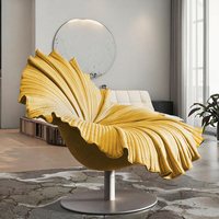 Fauteuil individuel de designer moderne nordique, style minimaliste italien, modèle Pétale, pour salon, hôtels et loisirs, durable, avec accoudoir Easy Bloom