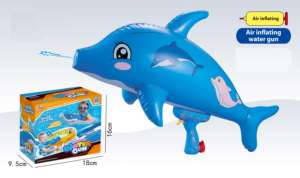 户外 KSF 品牌 ABS 塑料充气气球鲨鱼恐龙超级水枪玩具，适合儿童夏季海滩泳池玩耍 - Product Image 5