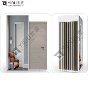 YIDU Factory struttura in metallo maniglia dell'armadio Push Pull Rack porte in legno supporto scorrevole per esposizione interna della porta dello <span class=keywords><strong>Showroom</strong></span> - Product Image 3