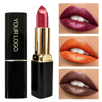 Pabrikan Lipstik Shimmer Pigmentasi Tinggi Alami untuk Pesta Tahan Lama Tidak Lengket Lipstik Kecantikan Label Pribadi untuk Wanita