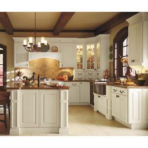 Nouvelle conception de meubles, armoires de cuisine modulaires en bois, armoires de cuisine blanches de style shaker avec îlot - Product Image 5