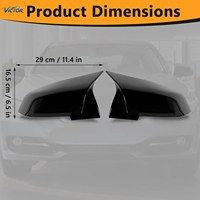 Cubiertas Extensibles para Retrovisores Laterales Victor de ABS para las Series 1, 2, 3, 4 y X1 F20 F33, Nuevas con Tres Opciones de Acabado