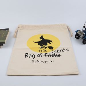 Sac à bonbons en toile pour Halloween avec cordon de serrage, motif mignon, réutilisable, pour enfants, pour la fête de la Toussaint, sac cadeau - Product Image 5