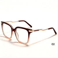 Monture de lunettes carrées œil de chat en acétate, 3 couleurs, lunettes optiques en gros