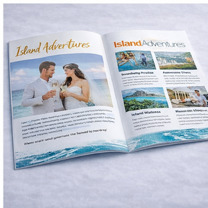 Service d'impression de magazines de voyage et de style de vie sur mesure, avec reliure agrafée, pour catalogues et livrets - Product Image 4