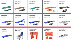 Camilla Médica Plegable Personalizada con Ruedas, Carro de Aluminio con Tela Oxford/Cuero para Transporte de Emergencia en Ambulancia - Product Image 6