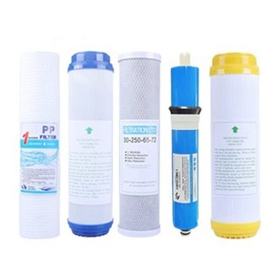Cartouche filtrante en coton PP et charbon actif CTO de 9,5 pouces à dessus plat pour purificateur d'eau par osmose inverse, ensemble de pré-filtres - Product Image 2