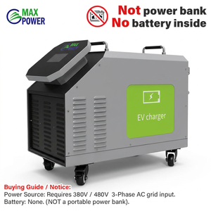 Chargeur rapide portable pour véhicule électrique 20 kW DC, haute qualité OEM ODM, entrée <span class=keywords><strong>d</strong></span>'alimentation CA triphasée 480 V, station <span class=keywords><strong>de</strong></span> charge mobile GBT - Product Image 1