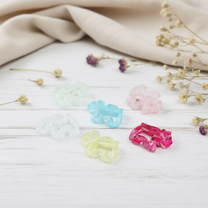 Fermaglio per Capelli Angelina Trasparente con Stampa Leopardata 8Cm, Uso Quotidiano per Donne, Alta Qualità, Design Animale Cartoon in Plastica - Product Image 4