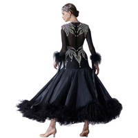 B-19526 Yundance nouvelle perle soie norme nationale moderne robe de danse de bal parti robe de danse pour la concurrence