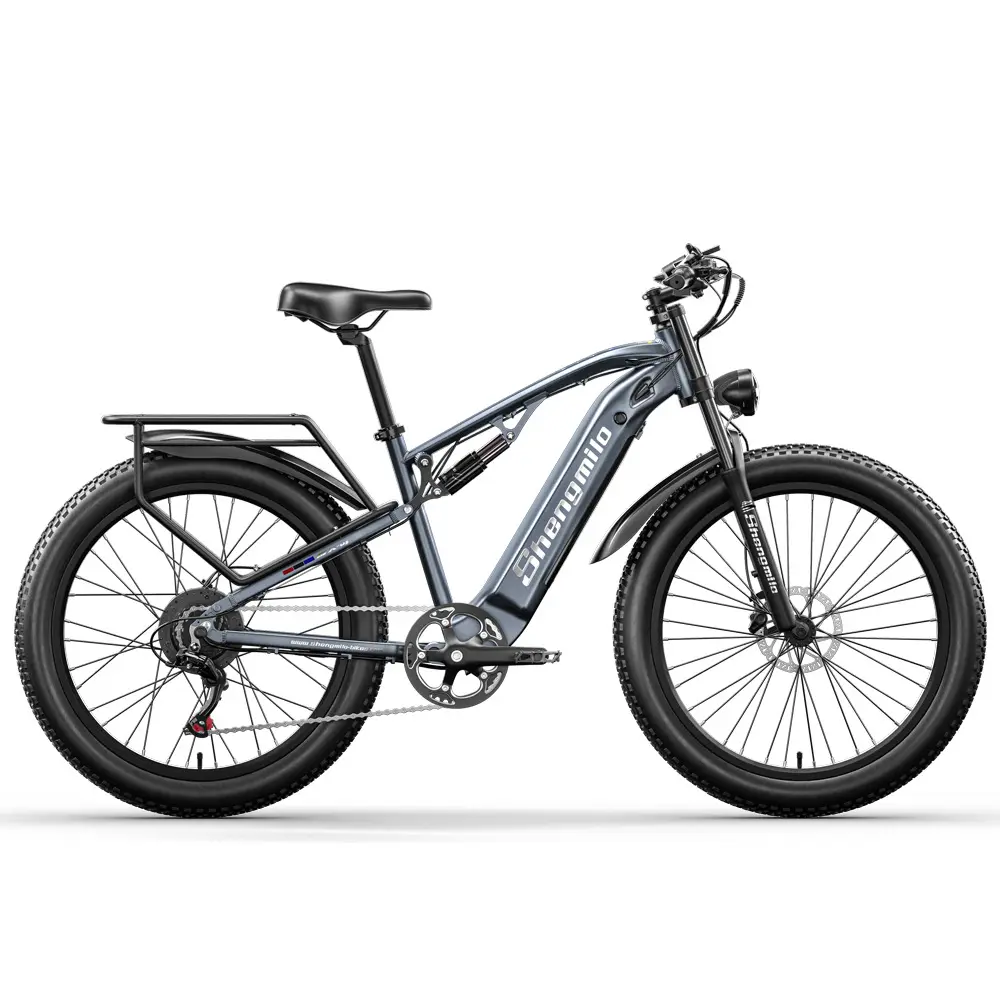 Bicicleta de montanha elétrica em fibra de carbono