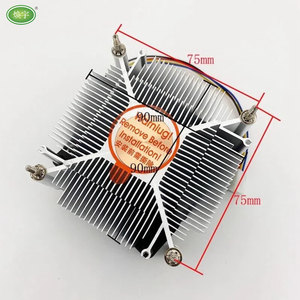 Refroidisseur de processeur à noyau en cuivre massif <span class=keywords><strong>AVC</strong></span> pour Intel LGA 1200/1151/1155, ventilateur silencieux PWM à 4 fils avec contrôle de la température pour ordinateur de bureau - Product Image 5