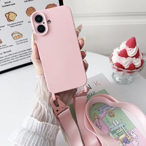 À la mode femme bandoulière lanière sangle téléphone étui pour <span class=keywords><strong>iphone</strong></span> 13 12 <span class=keywords><strong>11</strong></span> Pro Max 16 15 14 Plus pour accessoires de voyage - Product Image 1