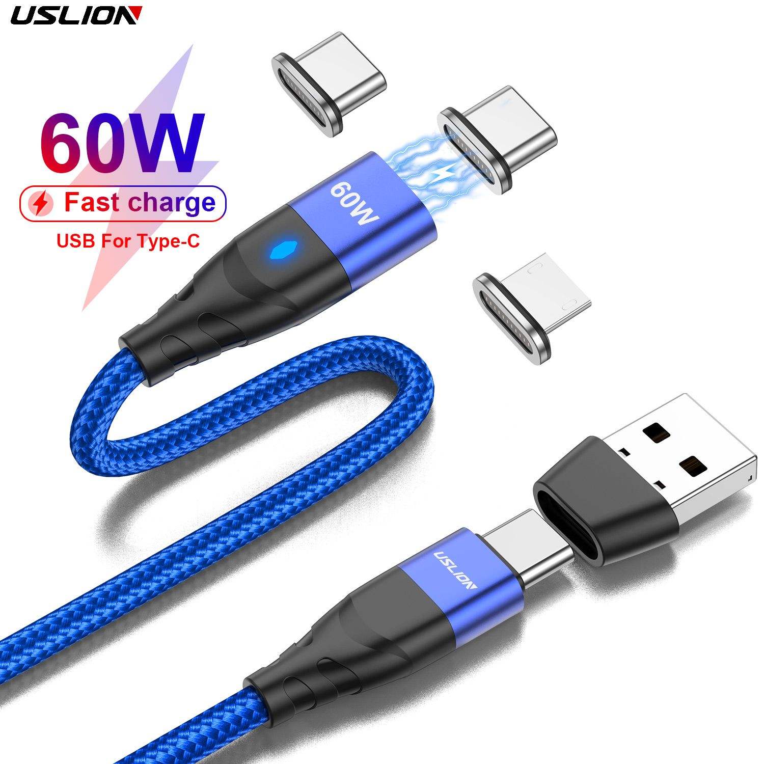 Cavo 3 In 1 1 M Lightning, USB Tipo C, Micro-B - Foto 11