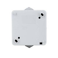 Interruptor de botón a prueba de agua IP54, enchufe de pared estándar europeo de 1 Banda, latón ABS de alta calidad para uso en exteriores