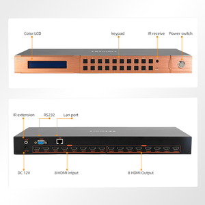Matriz <span class=keywords><strong>HDMI</strong></span> TESmart AV 8x8 Compatible con 4K 30Hz, Gestión Inteligente de EDID, Control Remoto IR, Control LAN RS232 para Centro de Comando y Control - Product Image 4