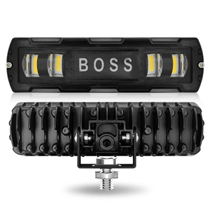 Barre lumineuse LED bicolore mini à une rangée BOSS RGB, feux de brouillard modifiés, feux de travail auxiliaires LED tout-terrain - Product Image 2