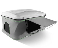 Tenda Atap Mobil SUV Truk Aluminium Cangkang Keras untuk Berkemah Musim Panas, Tahan Air, Pembukaan Otomatis Cepat